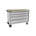 Champion Tool Storage Tool Cabinet, 4 Drawer, Light Gray, 56-1/2 in W x 28-1/2 in D x 43-1/4 in H, D15000401ILMB8BBT-LG D15000401ILMB8BBT-LG